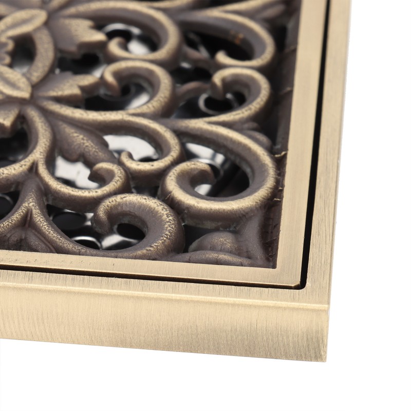 Floor Drain Antique Copper Shower Drain Kit for Home Hotel
