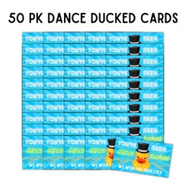 Lashicorn You’ve Been Dance Ducked Competition Awards Game | 50 pk 2x3.5” Dance Certificate of Achievement Gift Lessons Cards for Dancers