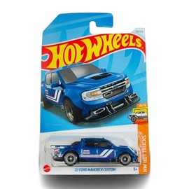 Hot Wheels 22 Ford Maverick Custom, Blue, HW Hot Trucks 10/10