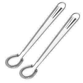 Stainless Steel Sauce & Gravy Whisk, Mini Egg Whisk Beater Milk Frother Foamer Coffee Mixer Hand Held Sauce Stirrer Blender Kitchen Accessories(size:2pcs)