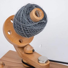 INTAJ Rosewood Yarn Winder - Large Wooden Yarn Winder for Knitting Crocheting Handcrafted - Heavy Duty Natural Ball Winder (Steamed Beech, Universal (14" Lx9.5 H))