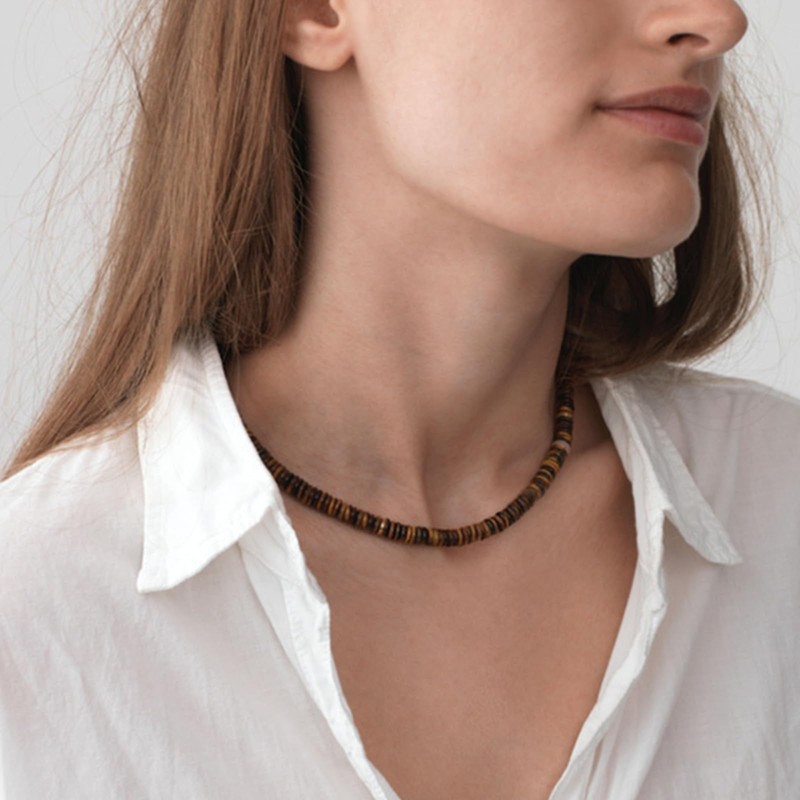 ONBRIG Puka Shell Necklace Men Summer Surfer Necklace Seashell Necklace