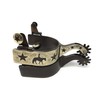 AJ Tack Antique Brown Pleasure Horse and Stars Spurs -