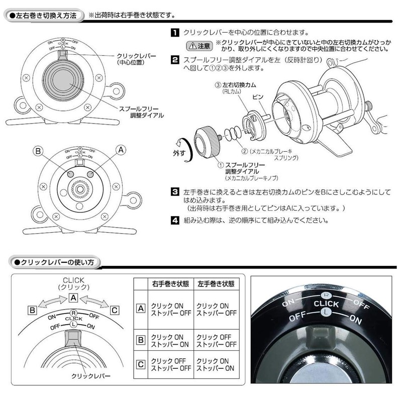 Daiwa (DAIWA) Hole Fishing/Smelt Reel Coronet 2 Black Right Handle