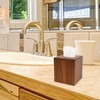 KOLWOVEN Acacia Wood Square Tissue Box Holder - Farmhouse Style,