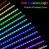 ​​​​​​​​​​​​​Submersible Aquarium Light,LED Aquarium Air Bubble Light,RGB Color Changing Brightness