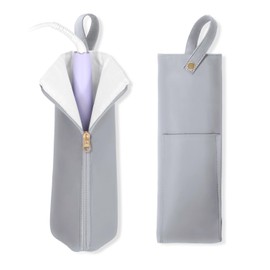 Lifeplus 3-in-1 Heat Resistant Travel Bag, Holder, Mat for Curling Iron & Flat Iron – Hanging Organizer & Storage for Hot Tools