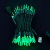 SWEET SHINE 100 Green One-Piece LED Christmas Lights, 33 ft
