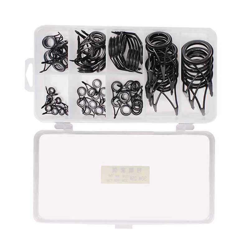 Fishing Rod Tip Repair Kit High Carbon Steel Ceramic Ring