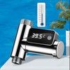 LED Water Thermometer ABS PC Water Temperature Meter with 360