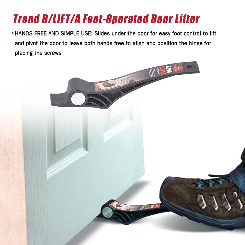 Foot-Operated Door Lifter for Supporting Door