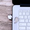 WooTeck 64GB Crystal Loving Heart Jewelry USB Flash Drive Memory