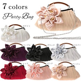 Angel Moon 2-Way Satin Party Bag, For Concerts, Receptions, Parties, Pink