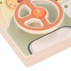 Wooden Steering Wheel Toy Early Educational Stimulation LED Wood Sensory