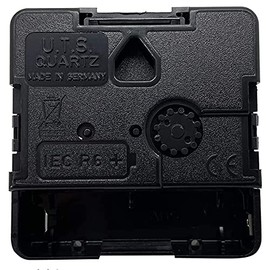New Replacement Quartz Plastic Shaft UTS German Black Clock Movement Mechanism Motor (8mm Shaft - Faces Up To 2mm)