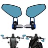 7/8'' Motorcycle End Bar Mirror 22mm Rearview Mirror Universal Motorbike