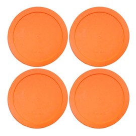 Wood Grip - Lids for Pyrex and Anchor Round Glass Containers - Lids For Pyrex Glass Containers - Replacement Lids (Red, 2 Cups, 4 Pack)