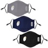 Packool 3PCS Mouth Masks Activated Carbon PM2.5 Dust Proof Half