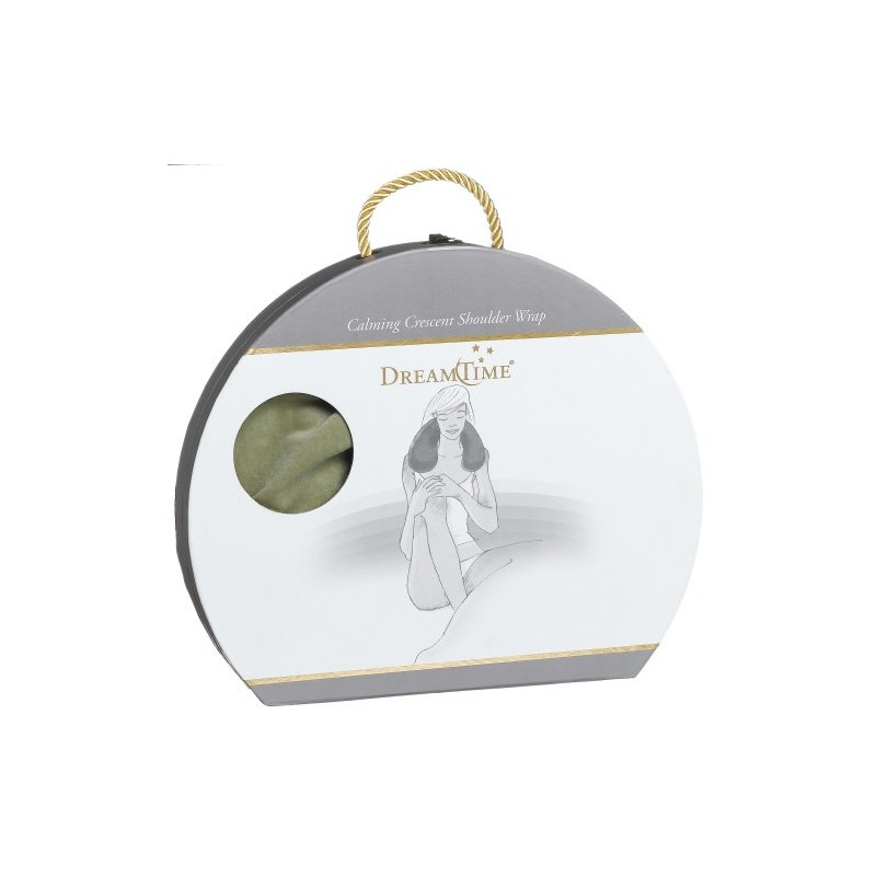 DreamTime Calming Crescent Shoulder Wrap, Sage Velvet