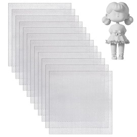 OLYCRAFT 12Pcs Aluminum Wire Mesh 25.1x25.1 cm Sculpting Mesh Sheet for Sculpting Clay Craft Metal Window Screen Net Small Hole Aluminum Net Sheet for Arts Craft Metal DIY Projects Home Decor