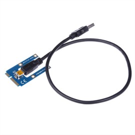 Oewnvmd Mini PCIe to PCI Express 16X Riser for Laptop External Graphics Card BTC Miner MPCIe to PCI-E Slot Mining Card
