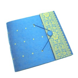 Paper High Sari Photo Album Large - 240 x 260mm - Blue