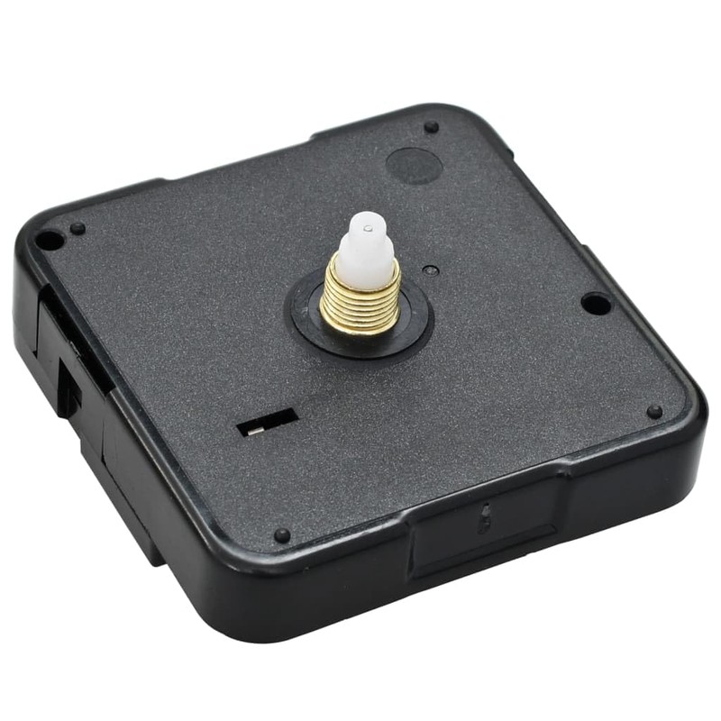 'vidaXL Black Quartz Clock Movement Kit - Easy Installation, Accurate
