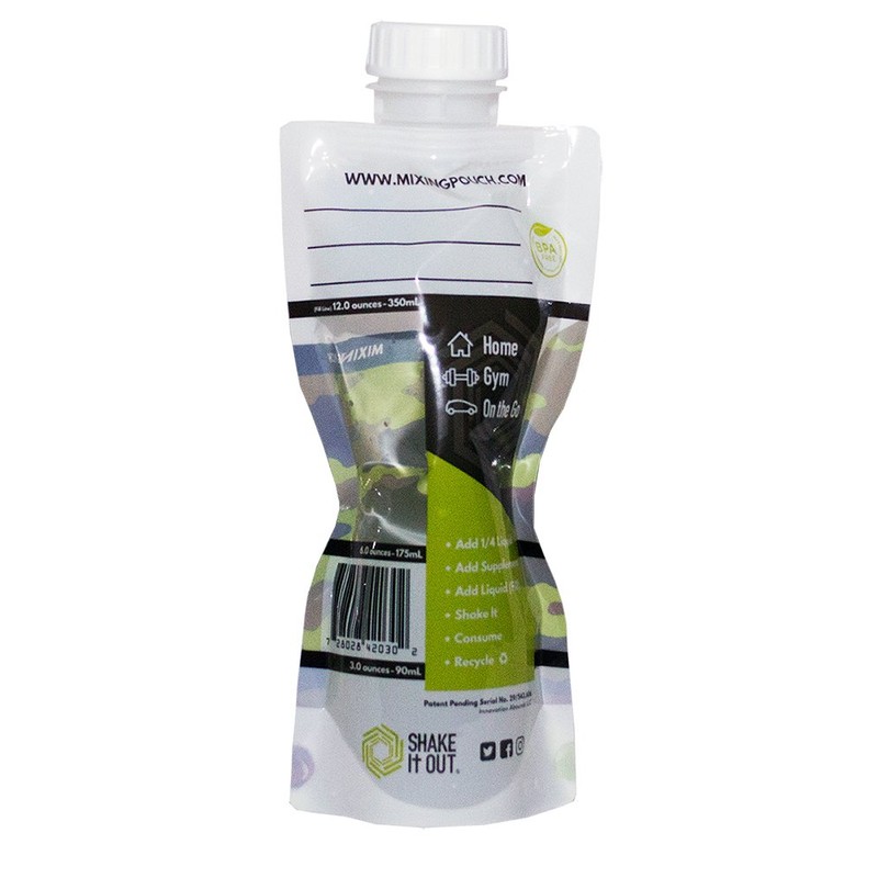 Shake It Out ® Collapsible Shaker Bottle for Protein Shakes,
