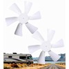 Carvmpin 2 Pack 6“ Replacement White Vent Fan Blades for