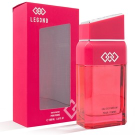 LEG3ND Cologne for Women - Long-Lasting Luxury Fragrance with Essential Oils - Mandarin, Patchouli & Sandalwood Notes - Comes in a Glass Bottle Spray,100ml (Hot Pink)