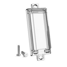 Light Switch Guard, ILIVABLE Child Proof Rocker Switch Plate Cover Prevents Kids or Accidental Turned On/Off Switch While Allowing Access (Clear, 1 Pack)