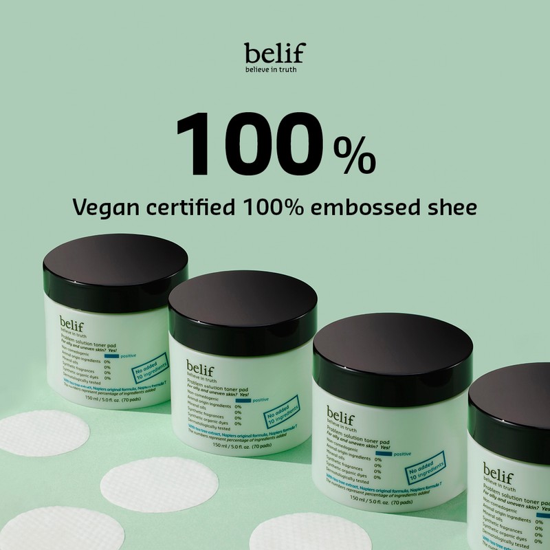 belif [belif]Problem Solution Vegan Toner Pad (70 pads)