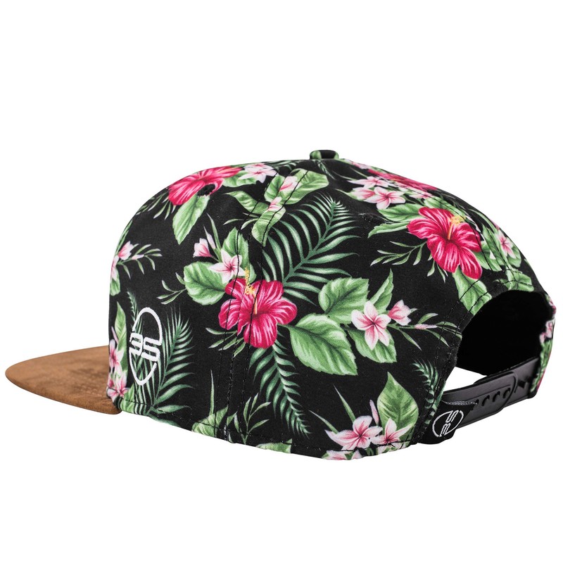 Blackskies Snapback Cap, Suede Camo Denim Visor Flannel, Unisex Premium