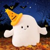 Cyditan Ghost Pillow with Pumpkin Hat Plush Decorative Ghost Pillows