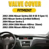 MILIPARTS Aluminum QR25DE Valve Cover Compatible with Nissan Altima Sentra