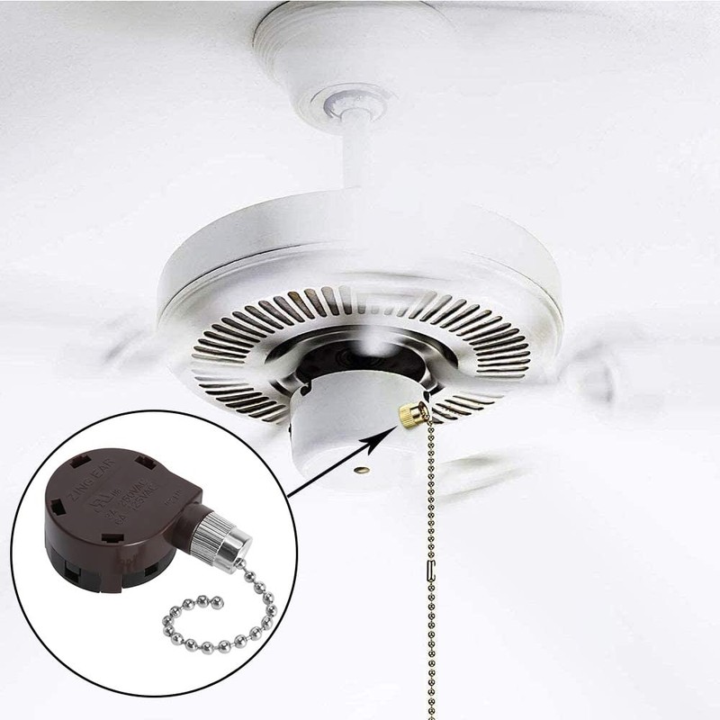 Ceiling Fan Switch Zing Ear ZE-268S5, 4 Speed 5 Wire