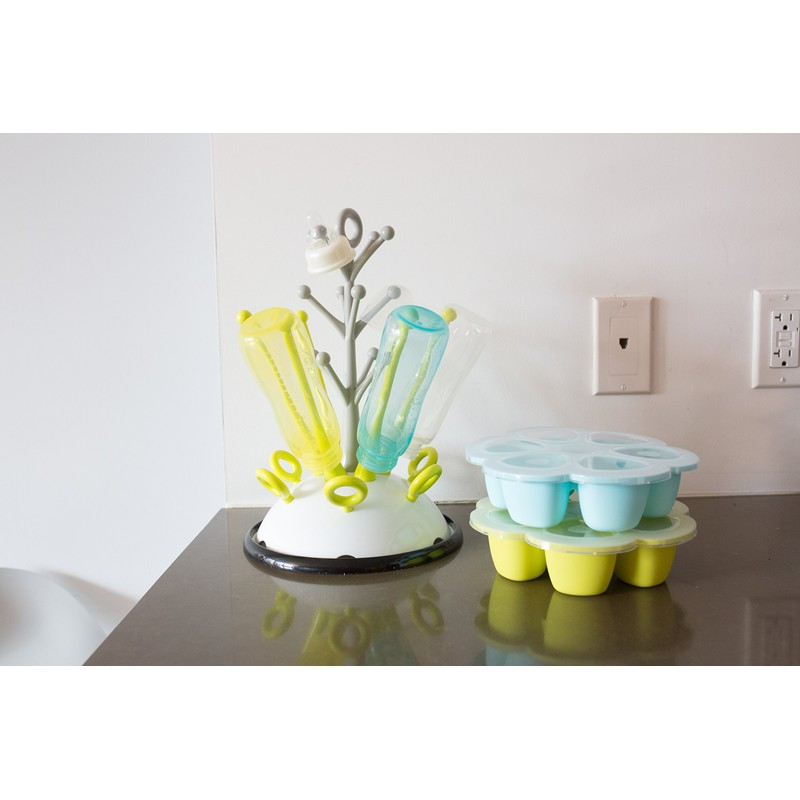 Beaba Bottle Tree Draining Rack Neon