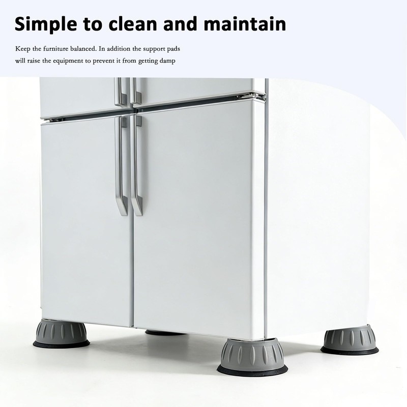 4Pcs Anti Vibration Pads for Washing Machine, Washer Vibration Dampening