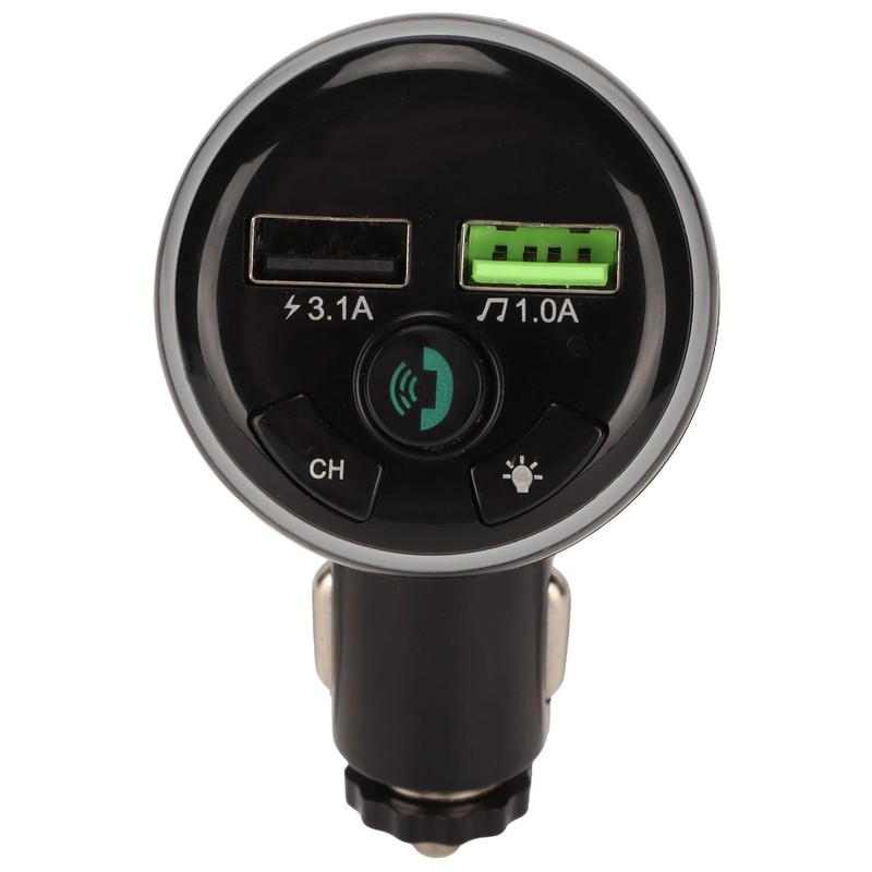 Car Blue Tooth FM Transmitter USB Data Interface Dimensional Sound