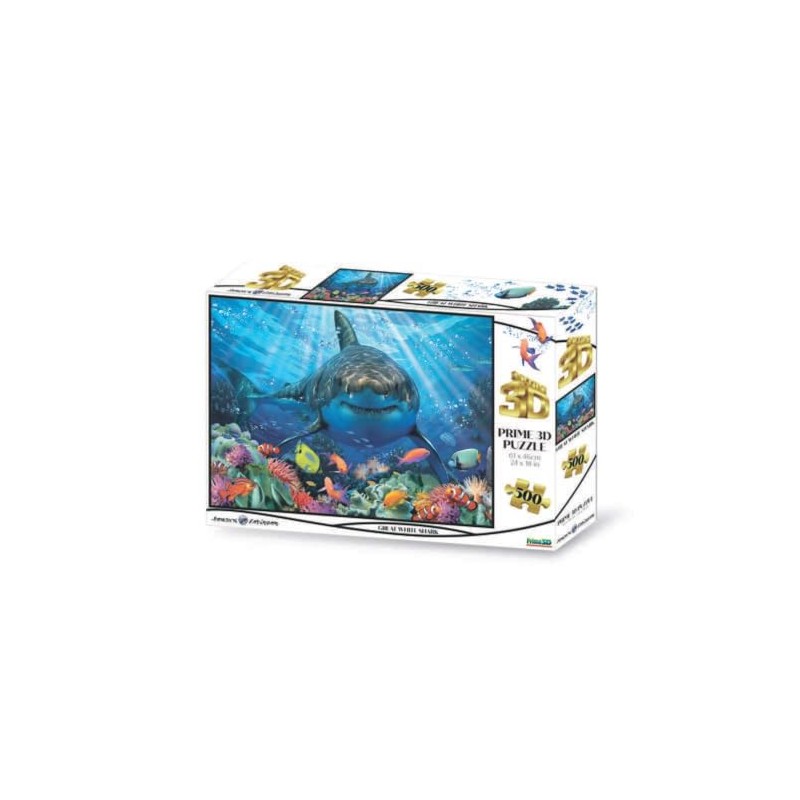 Grandi Giochi PUW00000 squalo Bianco Discovery White Shark Horizontal Lens