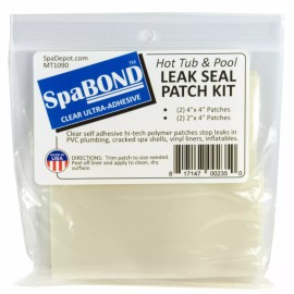 Spa Bond Hot Tub & Pool Leak Seal Patch Kit - Peel & Stick Clear Ultra-Adhesive