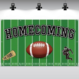 Fanfanwin 3 x 5 ft Homecoming Backdrop Banner Decoration Football Sign Waterproof 2025 HOCO Party Supplies for High School College