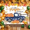 Mocsicka Little Pumpkin is Turning One Backdrop Pumpkin Truck First