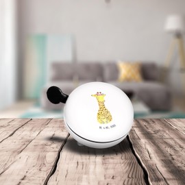 Mr. & Mrs. Panda XL Bicycle Bell Giraffe Flower Wreath - Gift, Sound, Large Bicycle Bells, Self-Love, Adventurer, Africa, Wild Animals