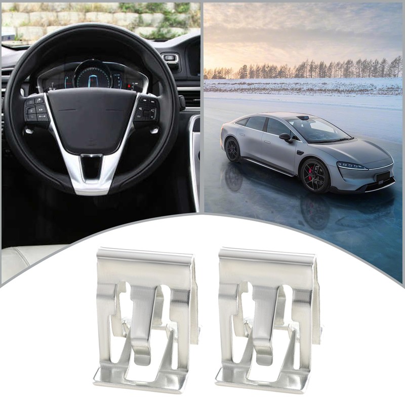 eMagTech 30pcs Metal Car Console Dashboard Dashboard Holder Clip 15x16.6mm
