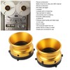 1 Pair NAB Hub Adapters Professional Polished Aluminum Alloy 10