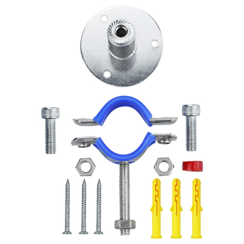 WYSIWYKA 2PCS 304 Stainless Steel Wall Mount Ceiling Mount Pipe