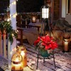 MXwcy 2 Pack Solar Lights Outdoor with Plant Stands -