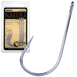 BKK KAJIKI LIGHT Trolling Hook | 12/0 | 3-Pack | 3X | Ultra Antirust Coating | Hand Ground Point