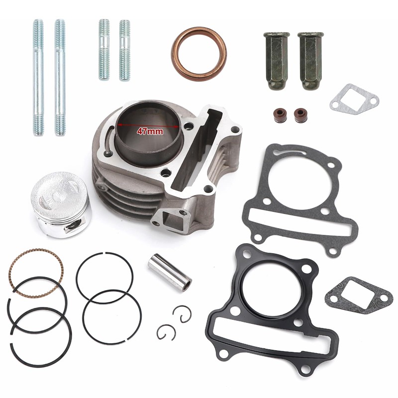 Minho Cylinder Top End Rebuild Kit with Piston Ring Gasket